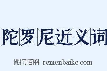 陀罗尼近义词是什么意思的图片